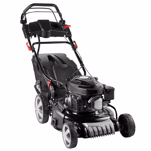 Petrol lawnmower with drive, 3.5kW (4.76hp), electric start, 4-stroke OHV engine