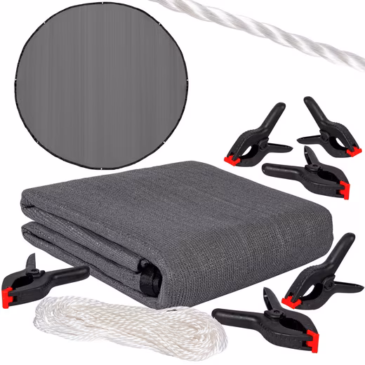 Sunshade for trampoline, new model, tear-resistant and breathable