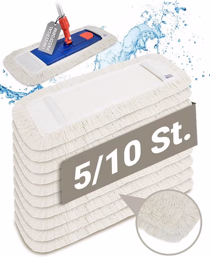 Mop 10x Professional Cotton Floor Mop 50cm with Outer Fringe - Mop