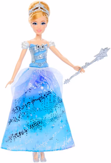Disney Princess dress-up doll, Cinderella doll in a charming ball gown