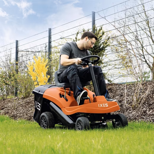 IXES lawn tractor, petrol lawn tractor, ride-on mower, lawn mower, ride-on lawn mower