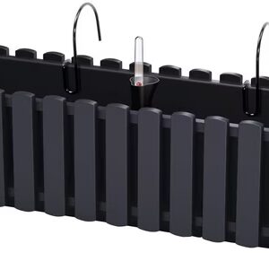 Balcony planter "Boardee Fence W" made of plastic