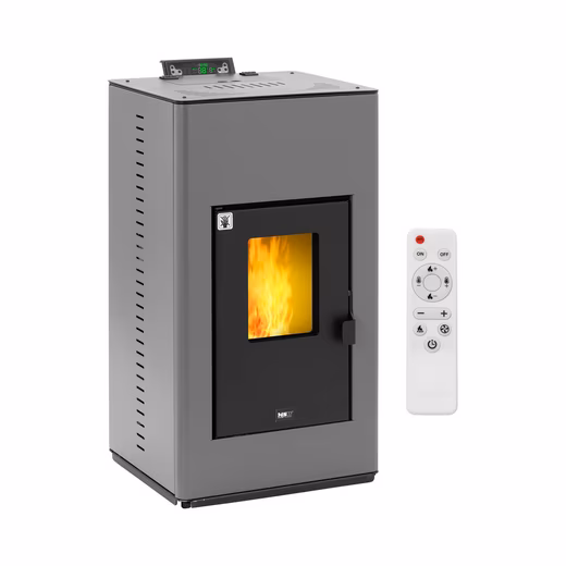 Pellet stove, water-bearing pellet stove, 20 kW, 380 m³, 25 l water, pellet fireplace stove - Image 5
