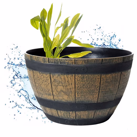 Prefabricated pond, mini pond, tub, barrel, round, waterproof, 40cm, sturdy plastic, 40 liters