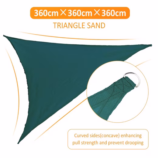 Sonnensegel BLUEFIELD Sonnendach Sonnensegel, 3,6m x 3,6m - Image 4