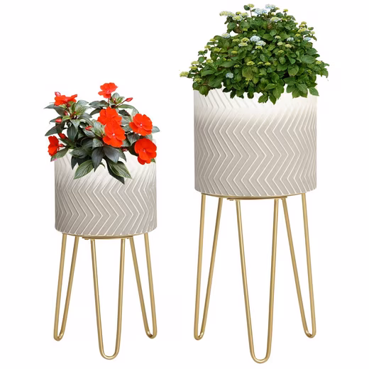 Flower stand, plant stand with frame, plant pot