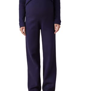 Maternity Set: Cardigan & Wide-leg Trousers