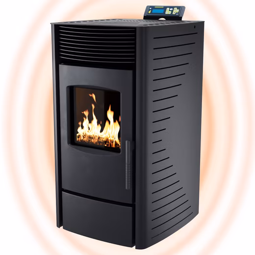 Pellet stove P9_Pellet stove_black