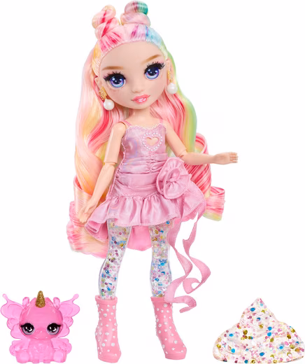Dress-up doll Rainbow Shimmers with Slime Fashion Doll, Bella (pink)