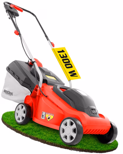 Electric lawnmower 1300W, 30L grass catcher, 3-stage cutting height adjustment 20 – 60 mm