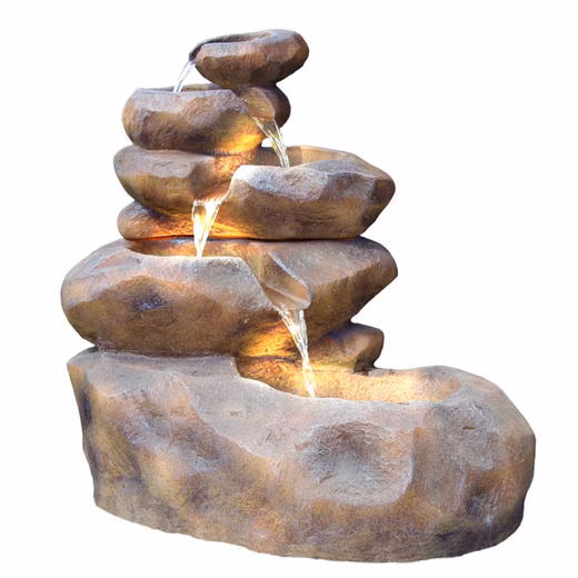 Waterfall garden fountain SB109 Large cascade in stone look