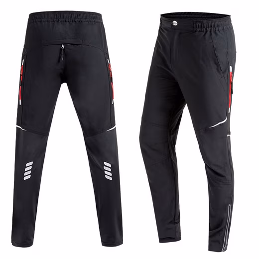 Cycling pants, functional pants, windproof & breathable, running pants, jogging pants, cycling pants Elastic waistband with drawstrin