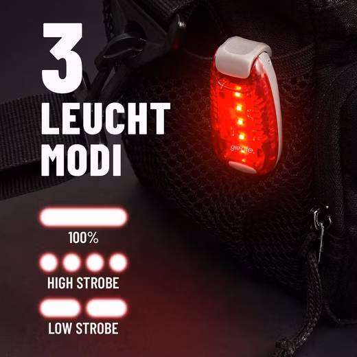 LED Flashing Light 2x LED Flashing Light School Bag - Light Clip Children's Backpack Light (2 pieces) - Image 3