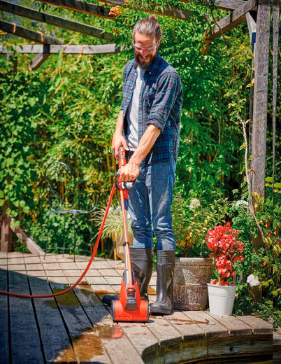 PICOBELLA 18/215 Cordless Surface Brush 21.5 cm working width, integrated hose connection, without battery and charger