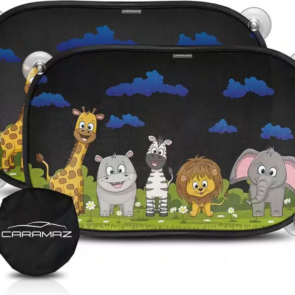 Car sunshade for babies with UV protection 48x30cm - 2 pieces