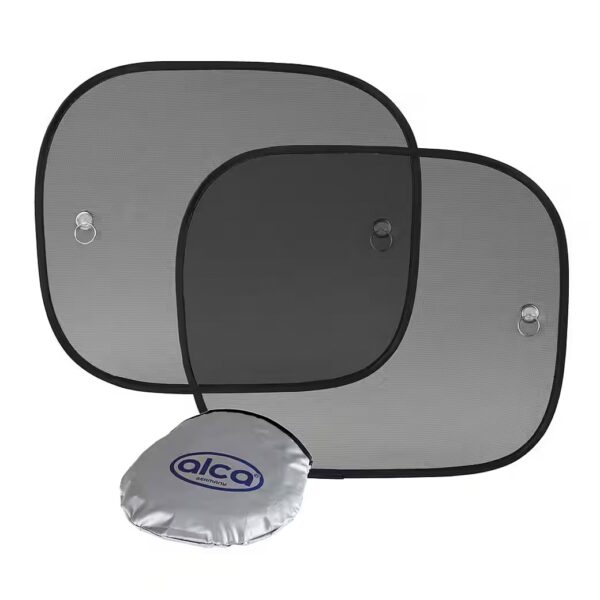 Car sunshade, 44x36 cm, 2-pack, UV protection, suction cup attachment