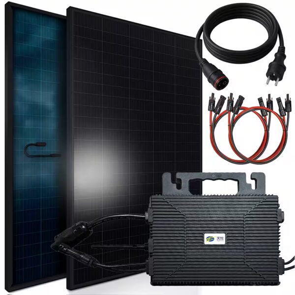 920W BIFAZIAL FULLBLACK solar system complete with socket