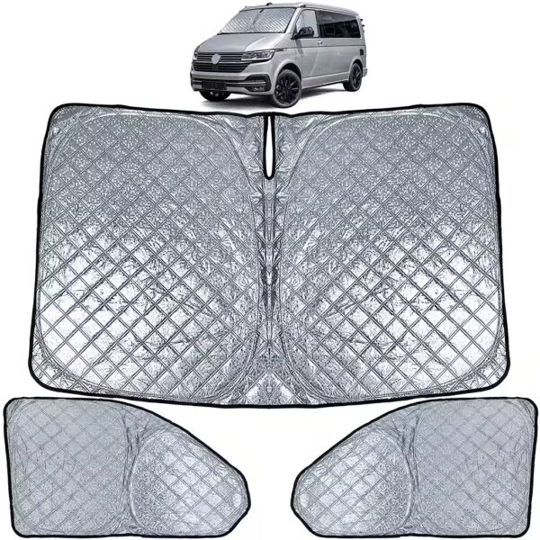 Car sunshade blackout, 3-piece set for VW Bus Transporter T6.1 from 2019 onwards