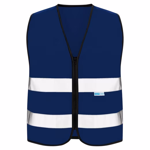 High-visibility vest children's high-visibility vest zipper