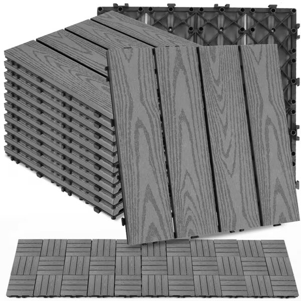 Click tiles, patio tiles, 11 pieces, 0.99, balcony tiles with click system