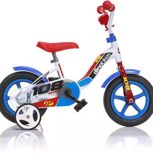 Children's Bike Training Bike 10 inch 1 gear, with training wheels, horn and mudguards