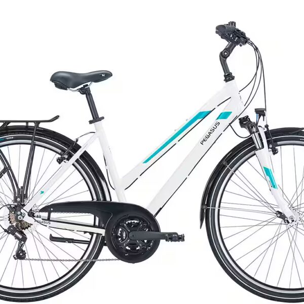 Pegasus Piazza 21 Women's Trapezoid Trekking Bike, White, 2026