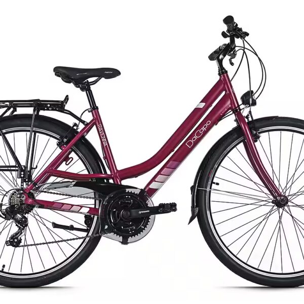 Women's 28" Ravenna 50 Red Trekking Bike, 21 gears, 48 ​​cm frame size