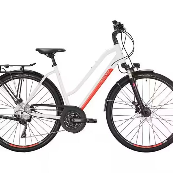 VICTORIA Trekking Bike "Trekking 8.6" Model 22, Trapezoidal Frame, 28", white