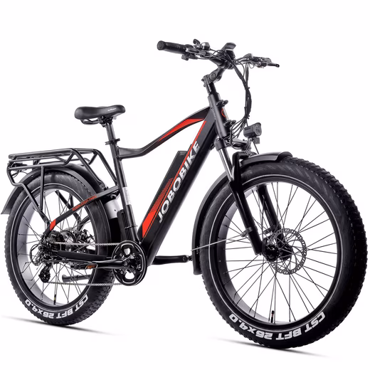E-Bike Mountain Bike Women & Men 26x4'' Electric Bike Robin, 624Wh, 130km, Off-Road