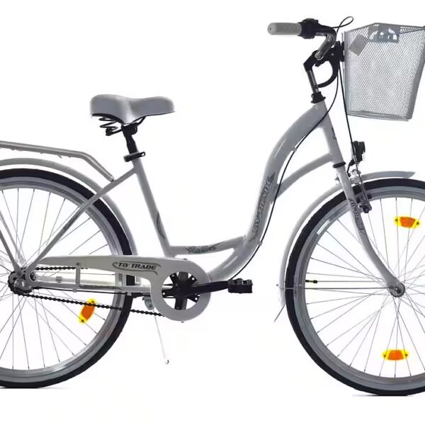 City Bike 26 Inch Girls Women City Bicycle Bike 3-Speed ​​Nexus Reflex White