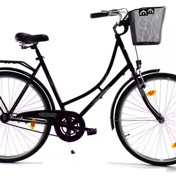 City Bike 28 INCH WOMEN'S CITY HOLLAND BICYCLE BIKE Coaster Brake Road Traffic Regulations (STVO) Only Black