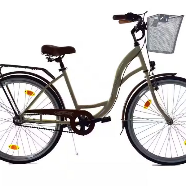 City Bike 26 Inch Children's Girls' Women's City Bicycle Bike NEXUS Reflex Beige