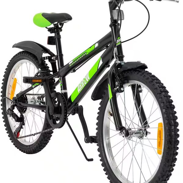 Arrow Children's Bicycle, Dirt Bike, BMX 6-speed derailleur gears, (20-inch children's bicycle, children's bike, BMX, bicycle for ages 6 and up, children's bicycle, 1-piece, children's bicycle with adjustable seat, bicycle with kickstand), height-adjustable bike for boys and girls, children's bike for ages 6 and up