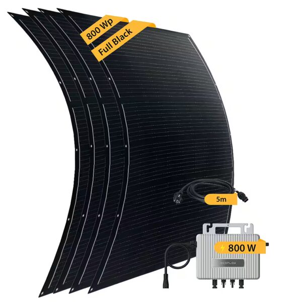 Balcony power plant flexible solar system complete set ultralight with inverter