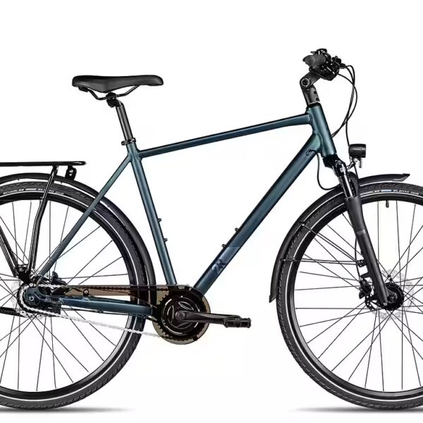 City bike TRX ONE 8-speed Shimano Nexus 8-speed SG-C6001-8D derailleur, internal gear hub with freewheel, hydraulic disc brake, blue