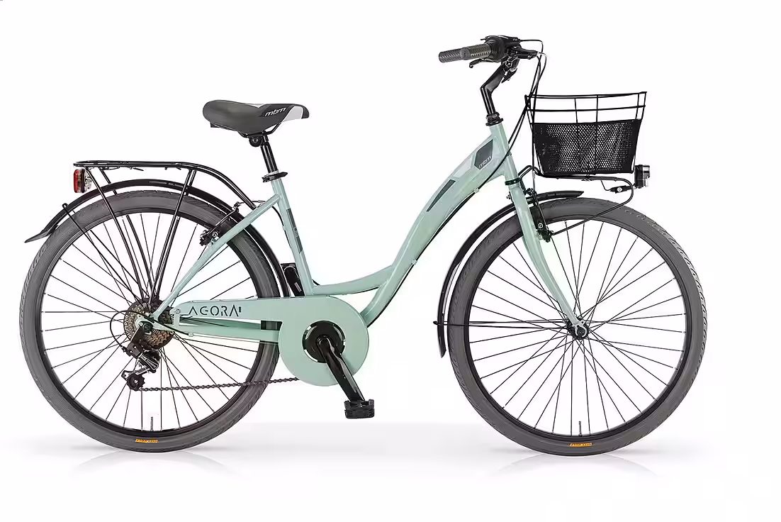 City bike 6-speed Shimano, derailleur gears, NEW Agorà 28-inch city bike