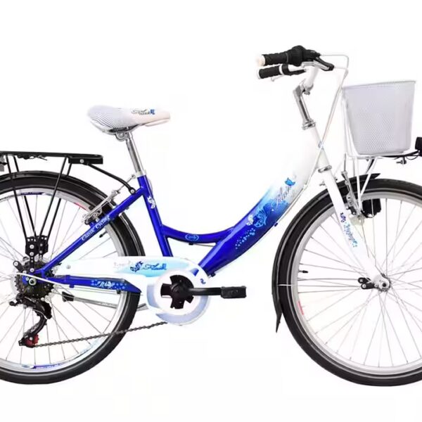 City Bike 24 Inch Children's City Bike Girls' Bike FLAIR Blue