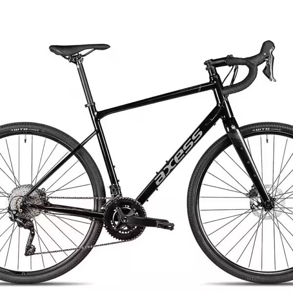 CREED SPORT gravel bike 20-speed Shimano GRX RD-RX400 10-speed Shadow Plus rear derailleur, derailleur gears, hydraulic disc brakes, black/grey