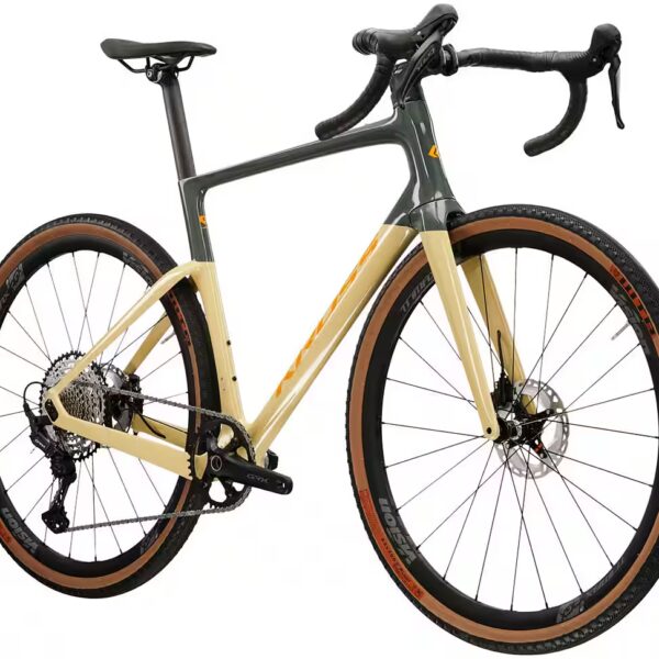 KROSS Esker RS ​​1.0 28" grey gravel bike 12-speed Shimano GRX RX822 derailleur, derailleur gears, with carbon frame and fork