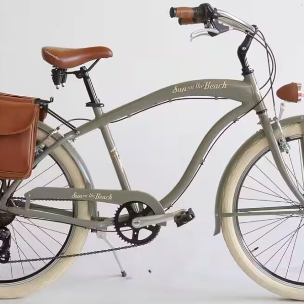 Cruiser CRUISER Sun on the beach MAN 6-speed derailleur gears, (2-piece set with double panniers), for men, derailleur gears