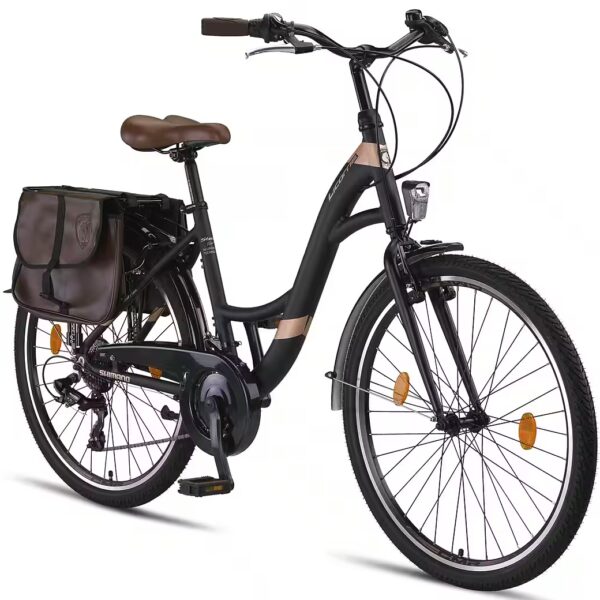 Licorne Bike Stella Plus Premium City Bike in inches, aluminum bicycle