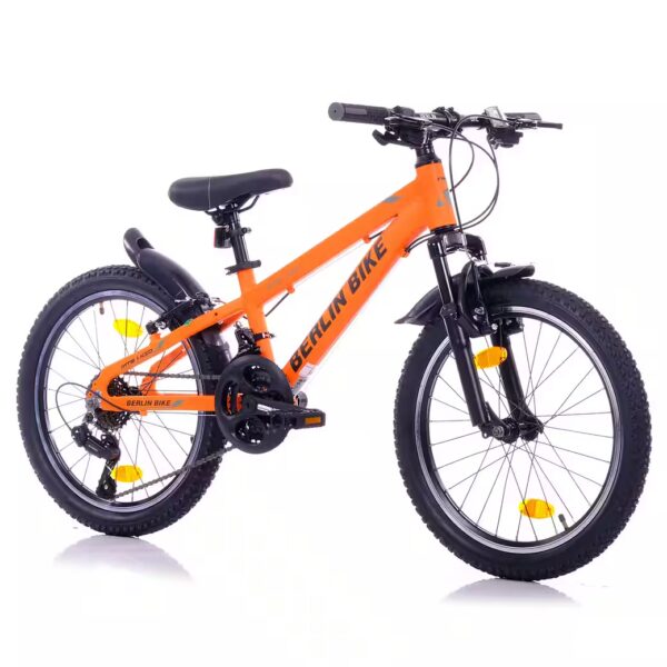 20-inch children's mountain bike with aluminum frame - Ideal gift for children 21-speed Shimano FD-TZ500/RD-TY200D derailleur, derailleur gears, front suspension, aluminum frame
