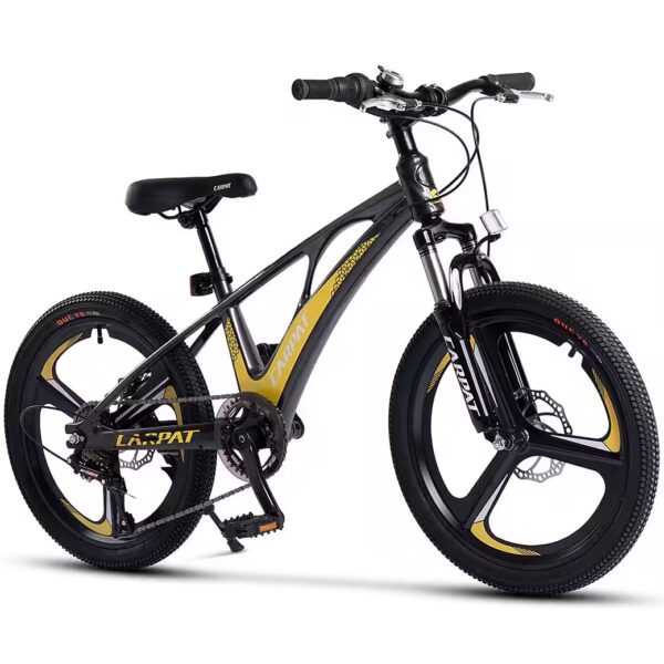 Children's bicycle, 20 inch mountain bike, magnesium rims with 3 spokes 7-speed, (mechanical disc brake, youth bicycle), girls' and boys' MTB hardtail bicycle, suitable for ages 5 and up