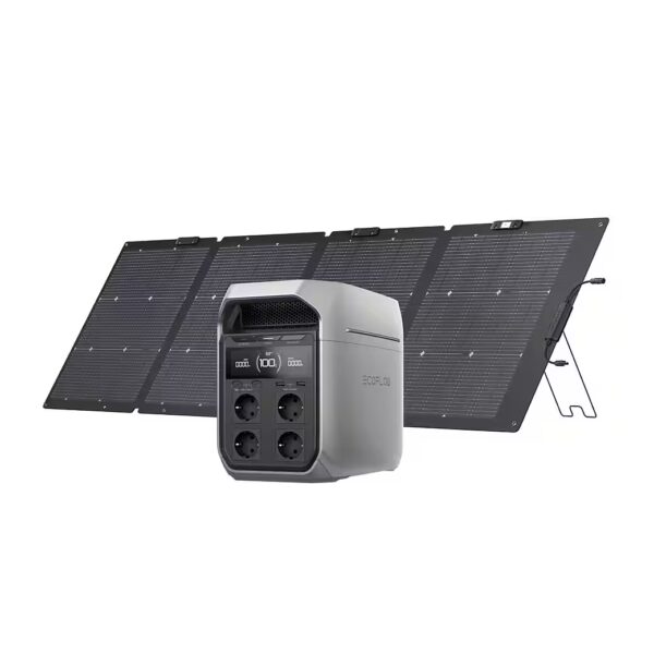 ECOFLOW DELTA 3 Plus power station 1,024 Wh with 220 W solar panel power station