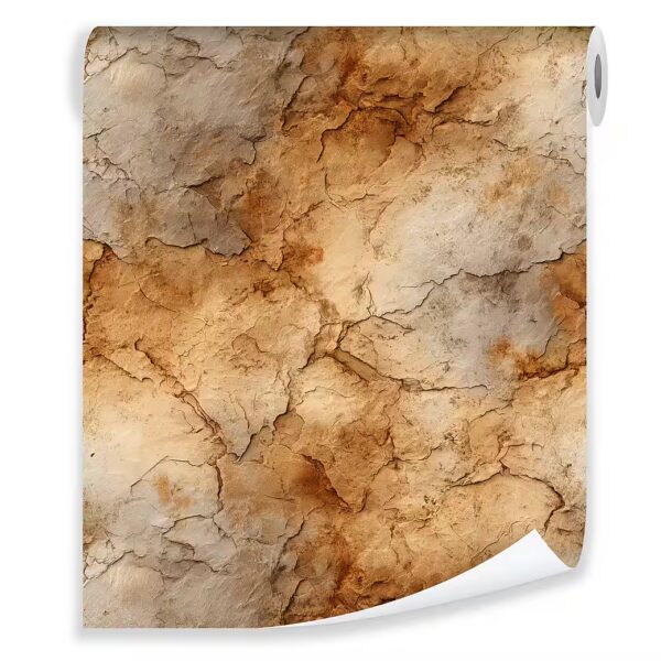 Non-woven wallpaper textured orange white brown living room bedroom wallpaper 3D effect