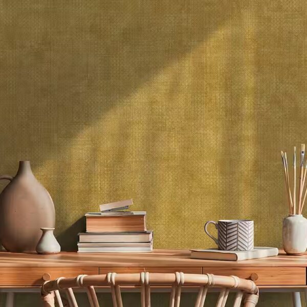 Non-woven wallpaper THE BOS uni metallic effect