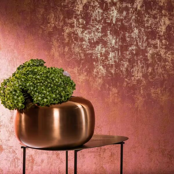 Non-woven wallpaper shimmering, solid color, concrete look, modern wallpaper for living room, bedroom, kitchen