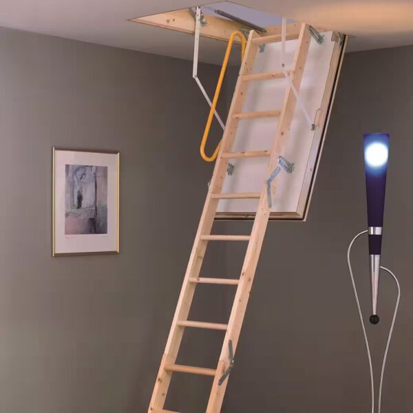 Minka Polar Extreme attic stairs For floor heights up to 280.00 cm, open steps, airtightness class 4, certified according to DIN EN 12207