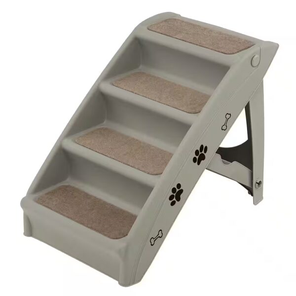 Pet stairs, dog stairs with 4 steps, portable & foldable