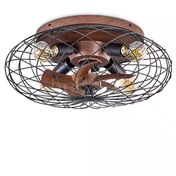 Ceiling light/ceiling fan with light, made of metal/plastic, remote control